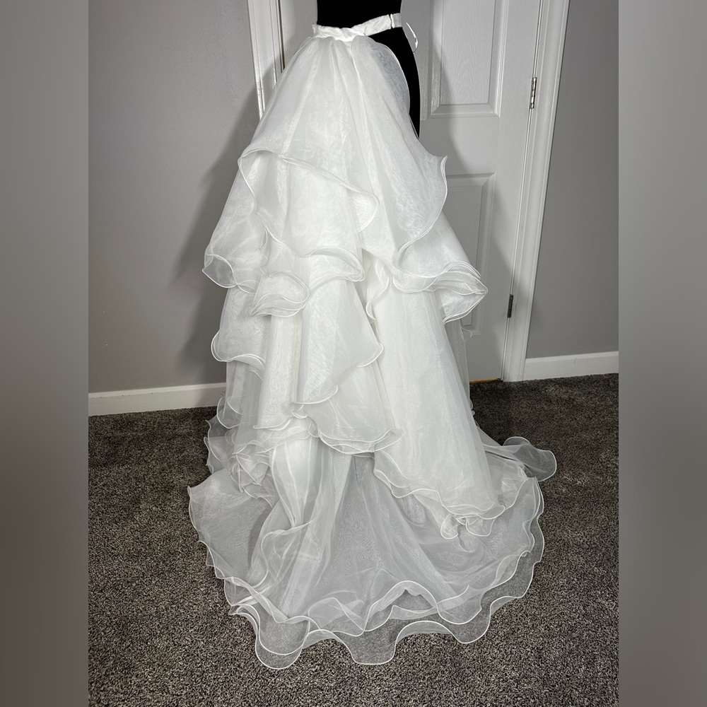 Ashley Lauren Overskirt Style 11601 Color Ivory Size 4
